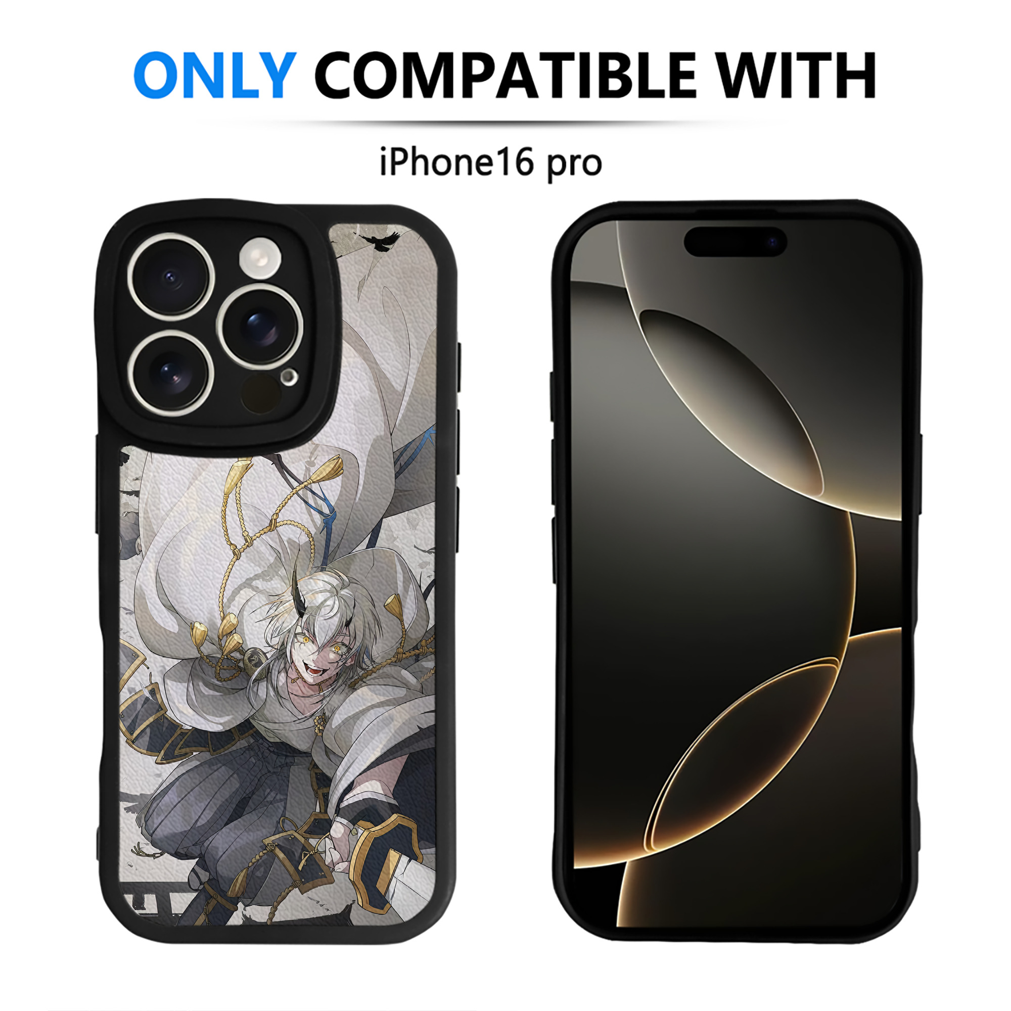 （画像用） 刀剣乱舞 Touken Ranbu 【iPhone 16シリーズ対応】シリコンスマホケース（レザー調） 材質：シリコン